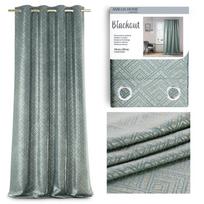 AmeliaHome Blackout Caspe 60176, aukso/žalios, 1400 mm x 2500 mm