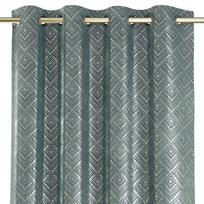 naktines uzuolaidos blackout 250 - AmeliaHome Blackout Caspe 60176, aukso/žalios, 1400 mm x 2500 mm - 2 nuotrauka