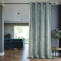 naktines uzuolaidos blackout 250 - AmeliaHome Blackout Caspe 60176, aukso/žalios, 1400 mm x 2500 mm - 4 nuotrauka