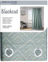 naktines uzuolaidos blackout 250 - AmeliaHome Blackout Caspe 60176, aukso/žalios, 1400 mm x 2500 mm - 5 nuotrauka