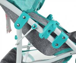 milli vezimelis - Milly Mally Lėlių vežimėlis "Natalie Prestige Mint" - 4 nuotrauka