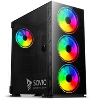Savio Prime X1 ARGB Glass (Black)