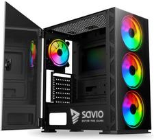 pc argb - Savio Prime X1 ARGB Glass (Black) - 5 nuotrauka