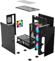 pc argb - Savio Prime X1 ARGB Glass (Black) - 7 nuotrauka