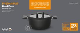 fiskars hard face - Puodas Fiskars 1052227, 220 mm, 3.5 l - 5 nuotrauka