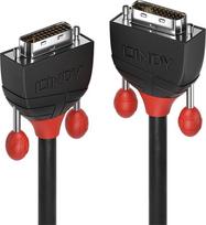 dual link dvi - Lindy Black Line DVI-D Dual Link Cable 2m Black - 2 nuotrauka