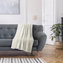 pledai lovatieses - Pledas AmeliaHome Virkkuu, dramblio kaulo, 150 cm x 200 cm - 2 nuotrauka