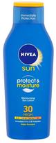 idegio sviestas - Apsauginis kūno pienelis nuo saulės Nivea Sun Protect & Moisture SPF30, 200 ml - 1 nuotrauka