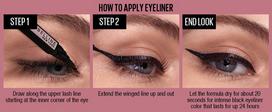 apvados - Akių apvadas Maybelline Hyper Easy Knockout Black - 5 nuotrauka