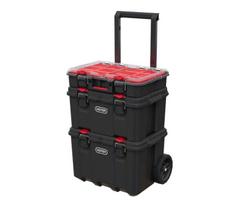 keter irankiu dezes - Keter STACK N ROLL, juoda/raudona - 3 nuotrauka