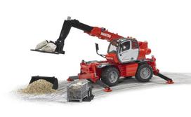 zaislinis krautuvas -  BRUDER Manitou Telescopic MRT 2150 (su aksesuarais), 2129 - 2 nuotrauka