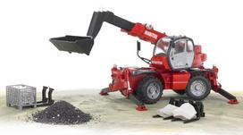 zaislinis krautuvas -  BRUDER Manitou Telescopic MRT 2150 (su aksesuarais), 2129 - 7 nuotrauka