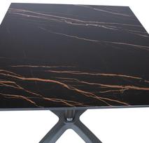 akmens staliukai - Lauko stalas Home4you Beida, pilkas, 70 x 70 x 72 cm - 3 nuotrauka