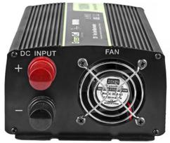 inverter 2000w - Green Cell INV09, 1000 W, juoda - 4 nuotrauka