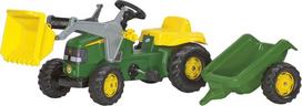 priekaba traktoriui mini - Automobilis su pedalais Rolly Toys John Deere 023110, geltonas/žalias - 1 nuotrauka