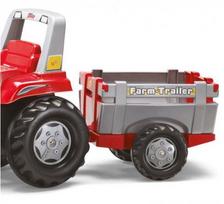 priekaba traktoriui mini - Žaislinis automobilis Rolly Toys Junior RT Tractor with Farm Trailer 811397 - 3 nuotrauka