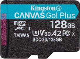 Pirkti KINGSTON 128GB CANVAS GO! PLUS MICROSD CL10 UHS-I U3 - Photo 1