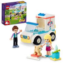 lego greitoji - LEGO Friends Gyvūnų klinikos greitosios pagalbos automobilis 41694 - 2 nuotrauka