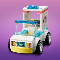 lego greitoji - LEGO Friends Gyvūnų klinikos greitosios pagalbos automobilis 41694 - 6 nuotrauka