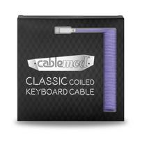 coiled cable - Klaviatūros laidas Cablemod CM-CKCA-CW-PW150PW-R, violetinė - 4 nuotrauka