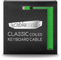 coiled cable - Klaviatūros laidas Cablemod Classic Coiled Keyboard Cable USB-C / USB Typ-A, žalia - 4 nuotrauka
