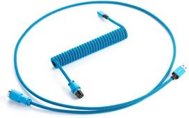type c i usb a - Klaviatūros laidas Cablemod Pro Coiled Keyboard Cable USB-C / USB Typ-A 150cm, žydra - 1 nuotrauka