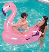 pripuciamas plaustas - Pripučiamas Flamingas Bestway 122x99x105 cm - 5 nuotrauka