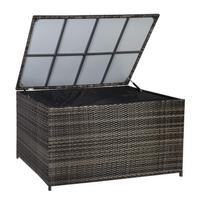 Home4you Wicker Pillow Box 140x80x65cm Dark Brown