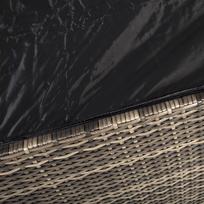 daiktadeziu spintele - Home4you Wicker Pillow Box 140x80x65cm Dark Brown - 2 nuotrauka
