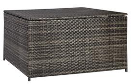 daiktadeziu spintele - Home4you Wicker Pillow Box 140x80x65cm Dark Brown - 3 nuotrauka