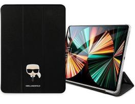 ipad deklas folio - Karl Lagerfeld "KLFC11OKHK Head Saffiano Folio Cover iPad Pro (11") 2021" Black - 2 nuotrauka