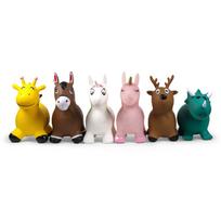 plastikiniai kamuoliukai - Šokinėjimo kamuolys Pulei Jumping Animals Dinosaur, 2 vnt. - 8 nuotrauka