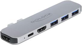 hdmi type c laidas - Delock USB-C to HMDI, USB 3.0 / USB Type C / HDMI - 1 nuotrauka