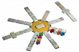 domino zaidimas -  Tactic Mexican Train Tin Box - 2 nuotrauka