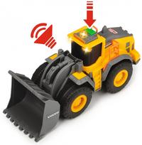 volvo zaisline masinele - Dickie Toys Wheel Loader Volvo, juoda/oranžinė - 3 nuotrauka
