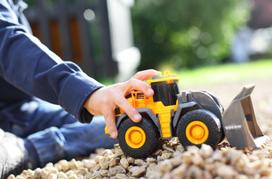 volvo zaisline masinele - Dickie Toys Wheel Loader Volvo, juoda/oranžinė - 4 nuotrauka