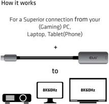 usb type c to displayport - Club 3D USB Type C To DisplayPort 1.4 8K30Hz HBR3 Active Adapter - 4 nuotrauka