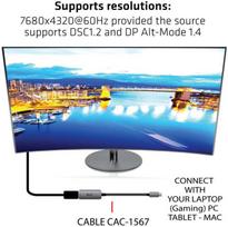 usb type c to displayport - Club 3D USB Type C To DisplayPort 1.4 8K30Hz HBR3 Active Adapter - 5 nuotrauka