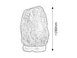 roc - Druskos lempa Rabalux Rock 10561702, E14x15W - 2 nuotrauka