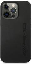 apple leather case 13 pro max - AMG "AMHCP13XDOLBK Leather Back Case iPhone 13 Pro Max" Black - 3 nuotrauka
