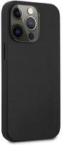 apple leather case 13 pro max - AMG "AMHCP13XDOLBK Leather Back Case iPhone 13 Pro Max" Black - 4 nuotrauka