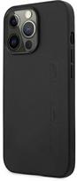 apple leather case 13 pro max - AMG "AMHCP13XDOLBK Leather Back Case iPhone 13 Pro Max" Black - 5 nuotrauka
