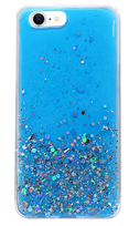 senukai iphone - Fusion Accessories "Glue Glitter Back Case iPhone 13 Pro" Blue - 1 nuotrauka