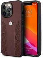 iphone 13 pro odinis deklas - BMW "BMHCP13LRSPPR Leather Back Case iPhone 13 / 13 Pro" Red - 1 nuotrauka