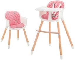 rozine kede - Maitinimo kėdutė KinderKraft Sienna Highchair, rožinė - 10 nuotrauka