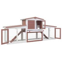 triusiu narvai - Narvas graužikams VLX Large Rabbit Hutch, 2040 mm x 450 mm x 850 mm - 3 nuotrauka