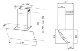 chimney hood - AKPO WK-4 Clarus 60 - 4 nuotrauka