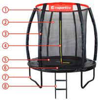 batutas trampolines - inSPORTline Flea 183cm - 1 nuotrauka