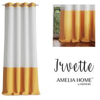 Dieninės užuolaidos AmeliaHome Irvette, baltos/geltonos, 1400 mm x 2700 mm