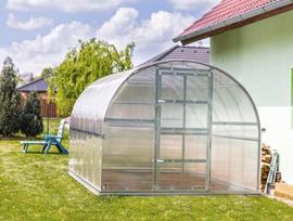 siltnamis klasika 3x4 - Arkinis šiltnamis KLASIKA 12 m2 (3x4 m) su 4 mm. polikarbonato danga - 3 nuotrauka